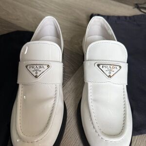 Prada women’s White Loafers